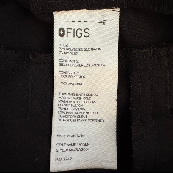 Figs Tansen Jogger Scrub Pants, Black, Size M - Picture 10 of 11
